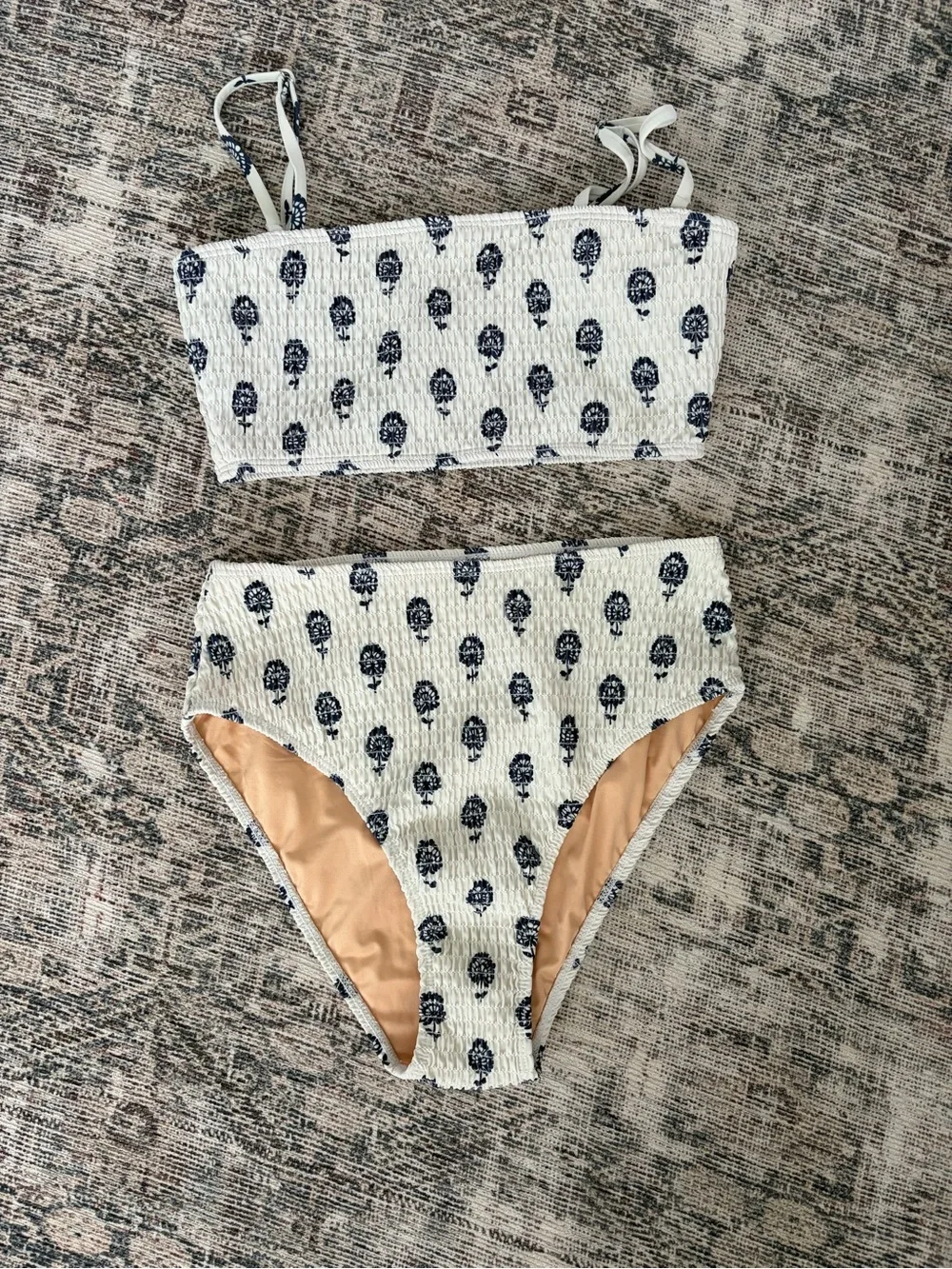 NWT Geode Swim Porto Shirred Bikini - Picture 2 of 5